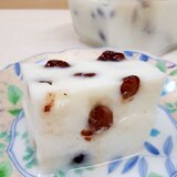 子供が喜ぶ(^^)甘納豆入り牛乳の寒天♪